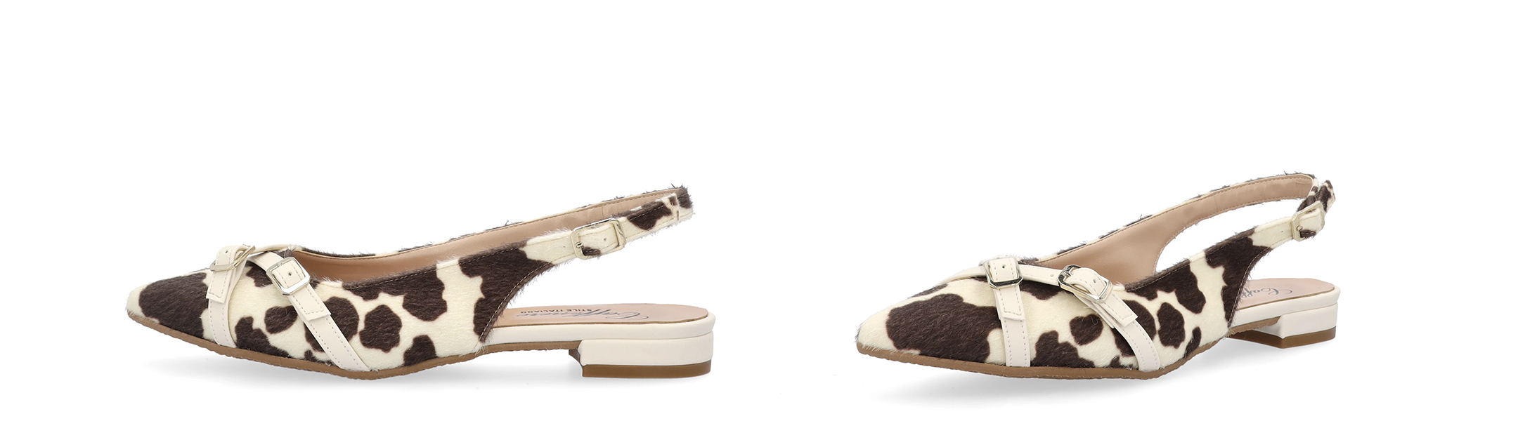 Slingback in fantasia animalier Caffenero art. 103081